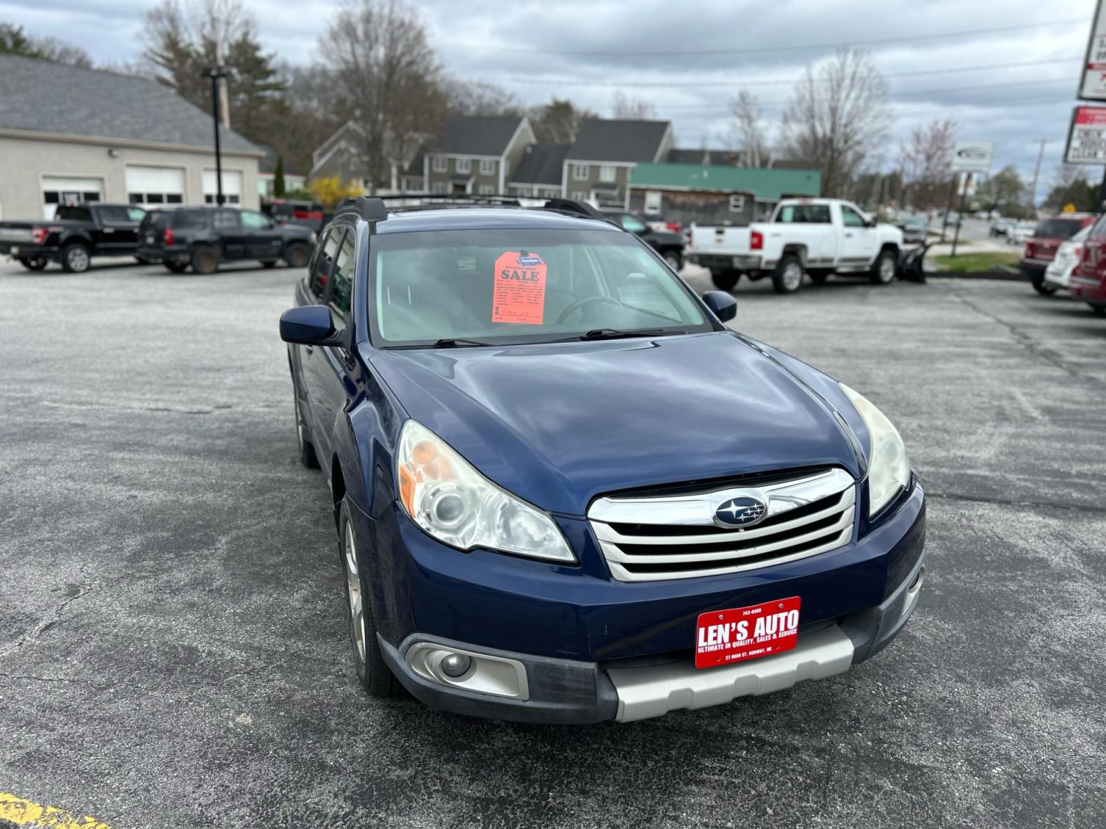 2011 Blue /Tan Subaru Outback (4S4BRDKC2B2) , located at 27 Main St., Norway, MD, 04268, (207) 743-0900, 44.199795, -70.530807 - Photo #1